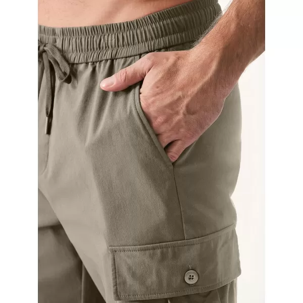 JMIERR Mens Casual Cargo Joggers Pants Elastic Waist Drawstring Stretch Relaxed Fit Work Pants Tapered Sweatpants