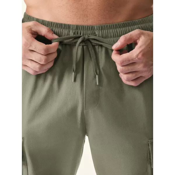 JMIERR Mens Casual Cargo Joggers Pants Elastic Waist Drawstring Stretch Relaxed Fit Work Pants Tapered Sweatpants