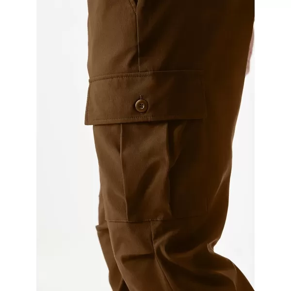 JMIERR Mens Casual Cargo Joggers Pants Elastic Waist Drawstring Stretch Relaxed Fit Work Pants Tapered Sweatpants