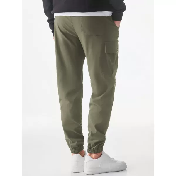 JMIERR Mens Casual Cargo Joggers Pants Elastic Waist Drawstring Stretch Relaxed Fit Work Pants Tapered Sweatpants