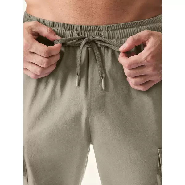 JMIERR Mens Casual Cargo Joggers Pants Elastic Waist Drawstring Stretch Relaxed Fit Work Pants Tapered Sweatpants