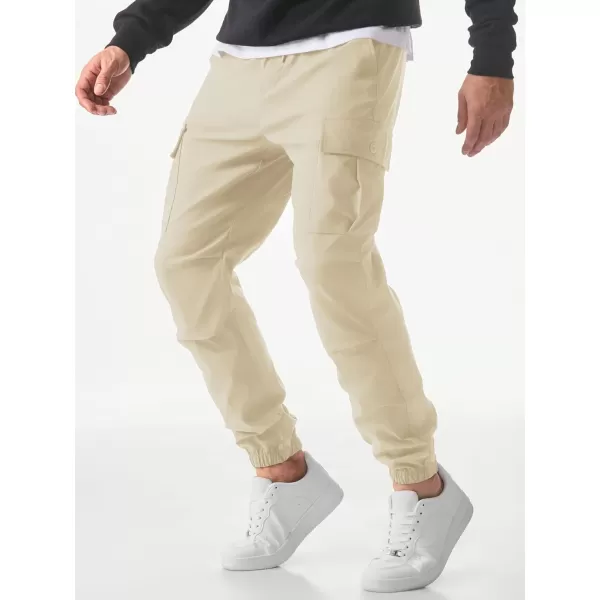 JMIERR Mens Casual Cargo Joggers Pants Elastic Waist Drawstring Stretch Relaxed Fit Work Pants Tapered Sweatpants