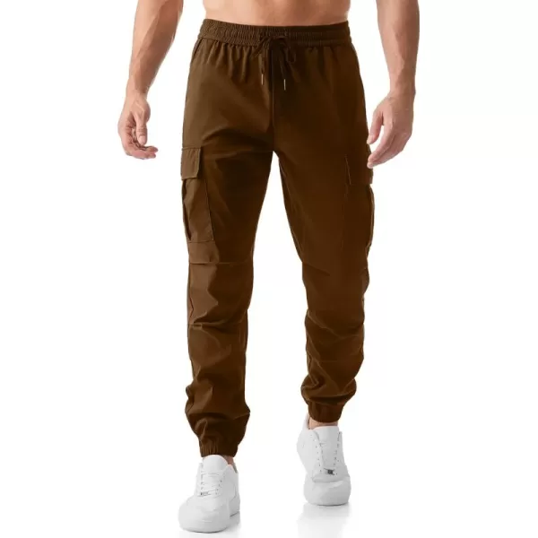 JMIERR Mens Casual Cargo Joggers Pants Elastic Waist Drawstring Stretch Relaxed Fit Work Pants Tapered Sweatpants
