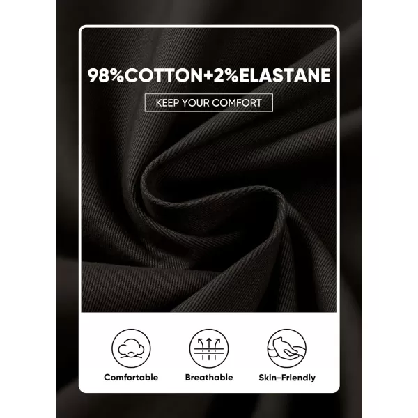 imageJMIERR Mens Chino Pants Casual Stretch Waist Tapered Trousers with PocketsChicory Coffee