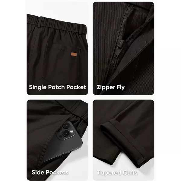 imageJMIERR Mens Chino Pants Casual Stretch Waist Tapered Trousers with PocketsChicory Coffee