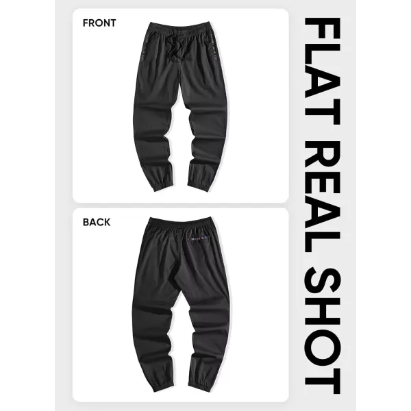 imageJMIERR Mens Casual Chino Joggers Pants Cotton Twill Elastic Drawstring Waist Tapered Pants with PocketsCarbon Grey