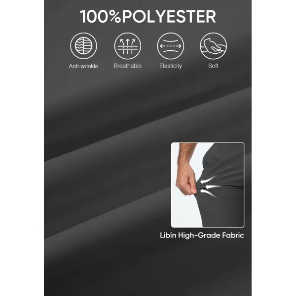 imageJMIERR Mens Chino Pants Casual Stretch Work Dress Pants Waist Tapered Trousers Lightweight Comfy Pants with Zipper PocketsDark Grey
