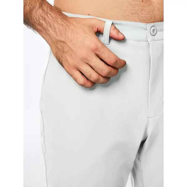 imageJMIERR Mens Chino Pants Casual Stretch Work Dress Pants Waist Tapered Trousers Lightweight Comfy Pants with Zipper PocketsWhite
