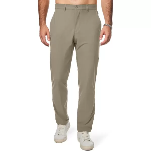 imageJMIERR Mens Chino Pants Casual Stretch Work Dress Pants Waist Tapered Trousers Lightweight Comfy Pants with Zipper PocketsCoffee