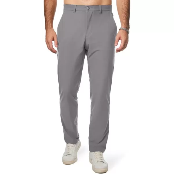 imageJMIERR Mens Chino Pants Casual Stretch Work Dress Pants Waist Tapered Trousers Lightweight Comfy Pants with Zipper PocketsGray