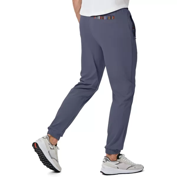 imageJMIERR Mens Sweatpants with Zipper Pockets Athletic Training Track Joggers Drawstring Stretch Elastic Waist PantsBlue