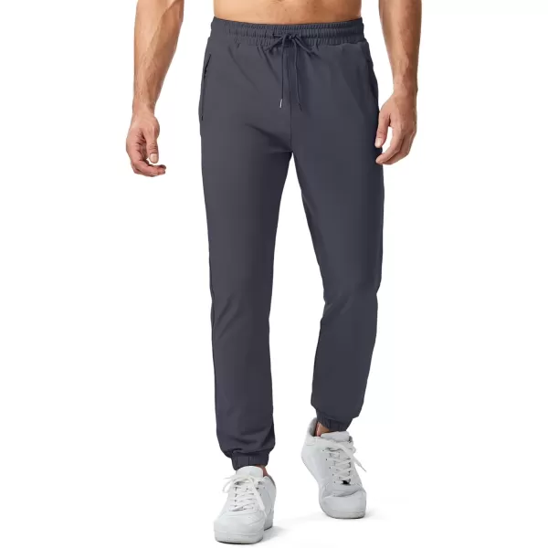 imageJMIERR Mens Sweatpants with Zipper Pockets Athletic Training Track Joggers Drawstring Stretch Elastic Waist PantsCarbon Grey