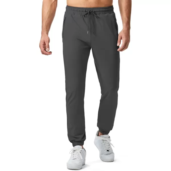 imageJMIERR Mens Sweatpants with Zipper Pockets Athletic Training Track Joggers Drawstring Stretch Elastic Waist PantsGrey Green