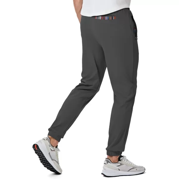 imageJMIERR Mens Sweatpants with Zipper Pockets Athletic Training Track Joggers Drawstring Stretch Elastic Waist PantsGrey Green