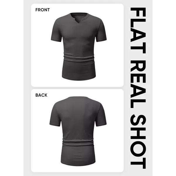 imageJMIERR Mens Muscle Slim T Shirt Texture V Neck Longline Gym Workout Athletic Tee ShirtsDark Brown