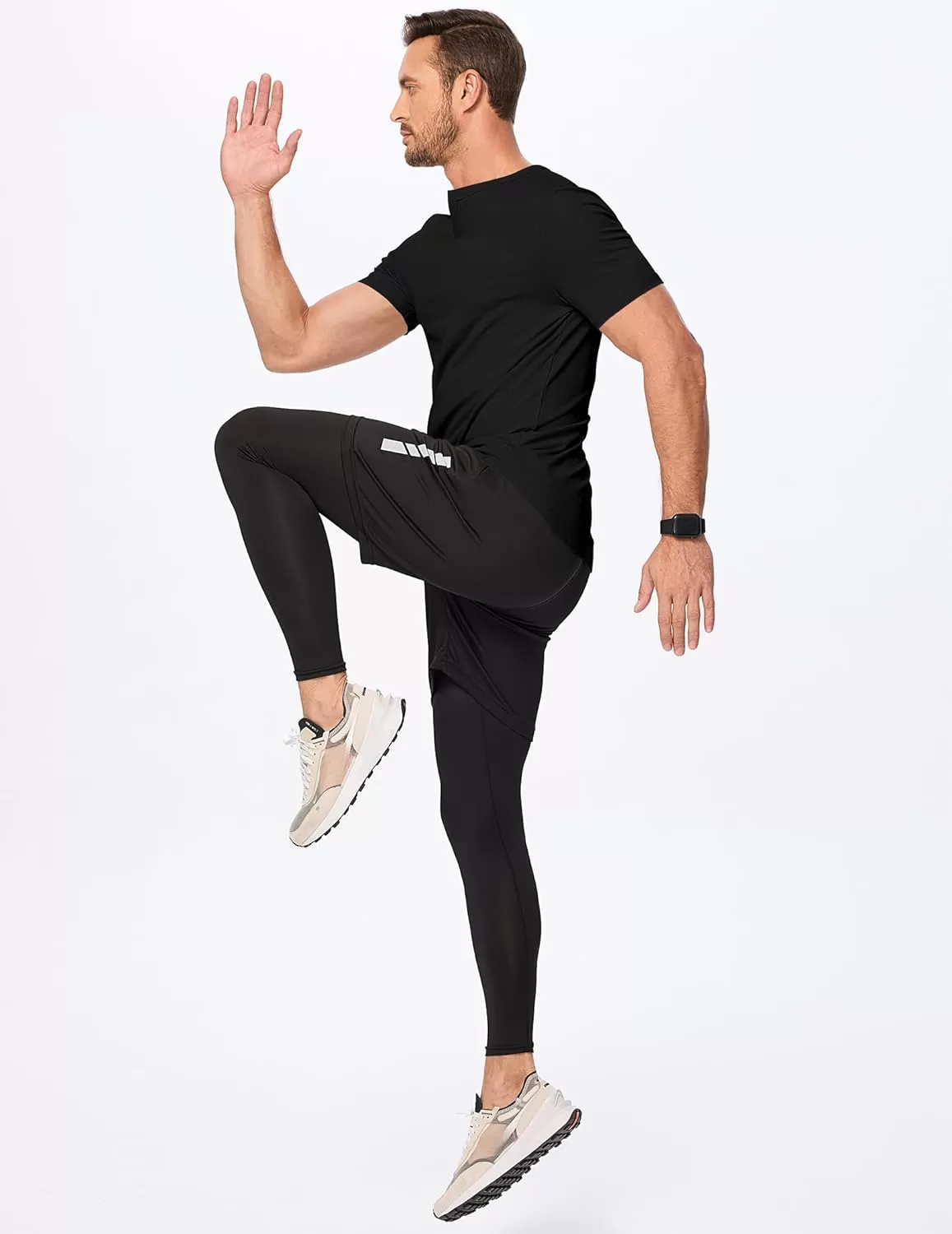 imageJMIERR Mens Muscle VNeck T Shirt Short Sleeve Longline Ribbed Henley Shirt Gym Workout Athletic Tee Shirts01 Black