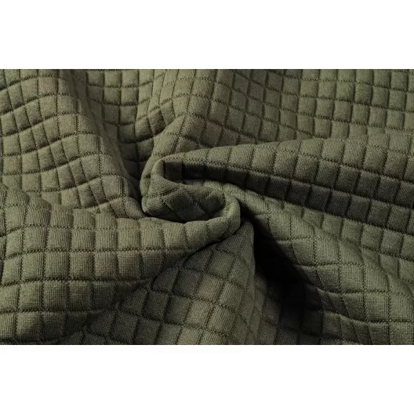 imageJMIERR Mens Hooded Sweatshirt Casual Cotton Long Sleeve Drawstring Fleece Waffle Pullover Hoodies with PocketsA Moss Green