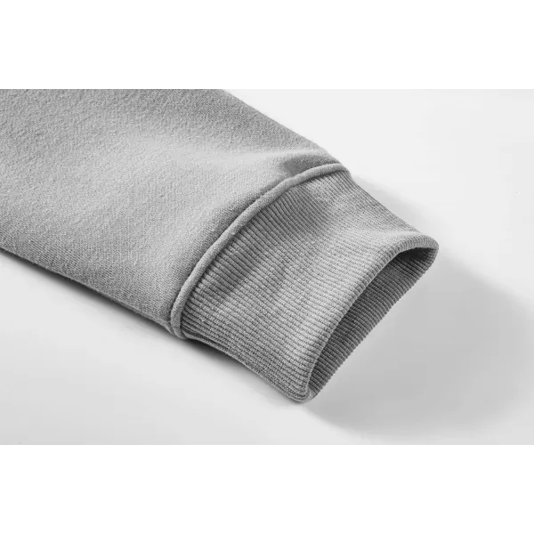 imageJMIERR Mens Hooded Sweatshirt Casual Cotton Long Sleeve Drawstring Fleece Waffle Pullover Hoodies with PocketsGrey