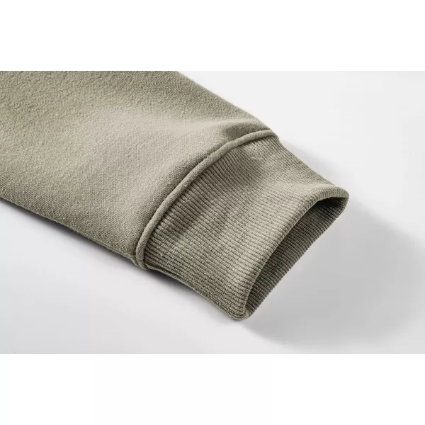 imageJMIERR Mens Hooded Sweatshirt Casual Cotton Long Sleeve Drawstring Fleece Waffle Pullover Hoodies with PocketsSage Green