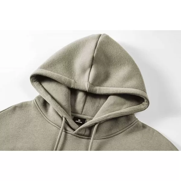 imageJMIERR Mens Hooded Sweatshirt Casual Cotton Long Sleeve Drawstring Fleece Waffle Pullover Hoodies with PocketsSage Green