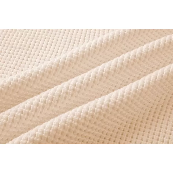 imageJMIERR Mens Crewneck Pullover Sweater Waffle Textured Knitted Sweaters Casual Loose Fit Sweaters with Ribbing EdgeApricot