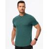 imageJMIERR Mens Muscle Henley Shirts Casual Short Sleeve Basic Button Longline TShirt Gym Workout Athletic Tee0 Green