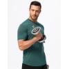 imageJMIERR Mens Muscle Henley Shirts Casual Short Sleeve Basic Button Longline TShirt Gym Workout Athletic Tee0 Green