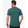 imageJMIERR Mens Muscle Henley Shirts Casual Short Sleeve Basic Button Longline TShirt Gym Workout Athletic Tee0 Green