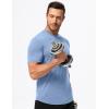 imageJMIERR Mens Muscle Henley Shirts Casual Short Sleeve Basic Button Longline TShirt Gym Workout Athletic Tee01 Blue