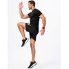 imageJMIERR Mens Muscle Henley Shirts Casual Short Sleeve Basic Button Longline TShirt Gym Workout Athletic TeeBlack