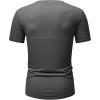 imageJMIERR Mens Muscle Henley Shirts Casual Short Sleeve Basic Button Longline TShirt Gym Workout Athletic TeeDark Grey