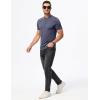 imageJMIERR Mens Muscle Henley Shirts Casual Short Sleeve Basic Button Longline TShirt Gym Workout Athletic TeeNavy Blue