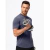 imageJMIERR Mens Muscle Henley Shirts Casual Short Sleeve Basic Button Longline TShirt Gym Workout Athletic TeeNavy Blue