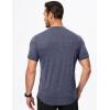 imageJMIERR Mens Muscle Henley Shirts Casual Short Sleeve Basic Button Longline TShirt Gym Workout Athletic TeeNavy Blue