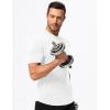 imageJMIERR Mens Muscle Henley Shirts Casual Short Sleeve Basic Button Longline TShirt Gym Workout Athletic TeeWhite