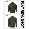 imageJMIERR Mens Quarter Zip Sweater Lightweight Mock Neck Casual Long Sleeve Knitted Solid Pullover SweatersA1 Green