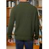 imageJMIERR Mens Quarter Zip Sweater Lightweight Mock Neck Casual Long Sleeve Knitted Solid Pullover SweatersA1 Green