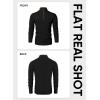 imageJMIERR Mens Quarter Zip Sweater Lightweight Mock Neck Casual Long Sleeve Knitted Solid Pullover SweatersA2 Black