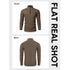 imageJMIERR Mens Quarter Zip Sweater Lightweight Mock Neck Casual Long Sleeve Knitted Solid Pullover SweatersA3 Brown