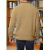 imageJMIERR Mens Quarter Zip Sweater Lightweight Mock Neck Casual Long Sleeve Knitted Solid Pullover SweatersA4 Khaki