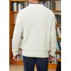 imageJMIERR Mens Quarter Zip Sweater Lightweight Mock Neck Casual Long Sleeve Knitted Solid Pullover SweatersA9 Bright White