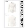 imageJMIERR Mens Shirt Waffle Button Down Shirts Long Sleeve Casual Work Dress Shirt0 White