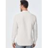 imageJMIERR Mens Shirt Waffle Button Down Shirts Long Sleeve Casual Work Dress Shirt0 White