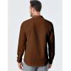imageJMIERR Mens Shirt Waffle Button Down Shirts Long Sleeve Casual Work Dress ShirtB Brown