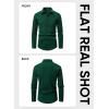 imageJMIERR Mens Shirt Waffle Button Down Shirts Long Sleeve Casual Work Dress ShirtB Green