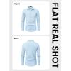 imageJMIERR Mens Shirt Waffle Button Down Shirts Long Sleeve Casual Work Dress ShirtB Light Blue