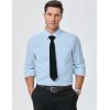 imageJMIERR Mens Shirt Waffle Button Down Shirts Long Sleeve Casual Work Dress ShirtB Light Blue