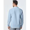 imageJMIERR Mens Shirt Waffle Button Down Shirts Long Sleeve Casual Work Dress ShirtB Light Blue