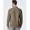 imageJMIERR Mens Shirt Waffle Button Down Shirts Long Sleeve Casual Work Dress ShirtD Khaki
