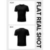 imageJMIERR Mens T Shirt Casual Solid Color Cotton Crewneck Stretch Short Sleeve Waffle Knit TeesBlack